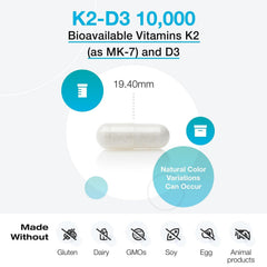 XYMOGEN K2-D3 10000 bottle cap top view