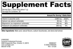 XYMOGEN 3000mg buffered vitamin C powder with minerals for immune support