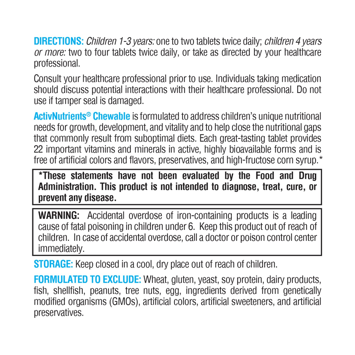 Texture and color of XYMOGEN ActivNutrients chewable tablets