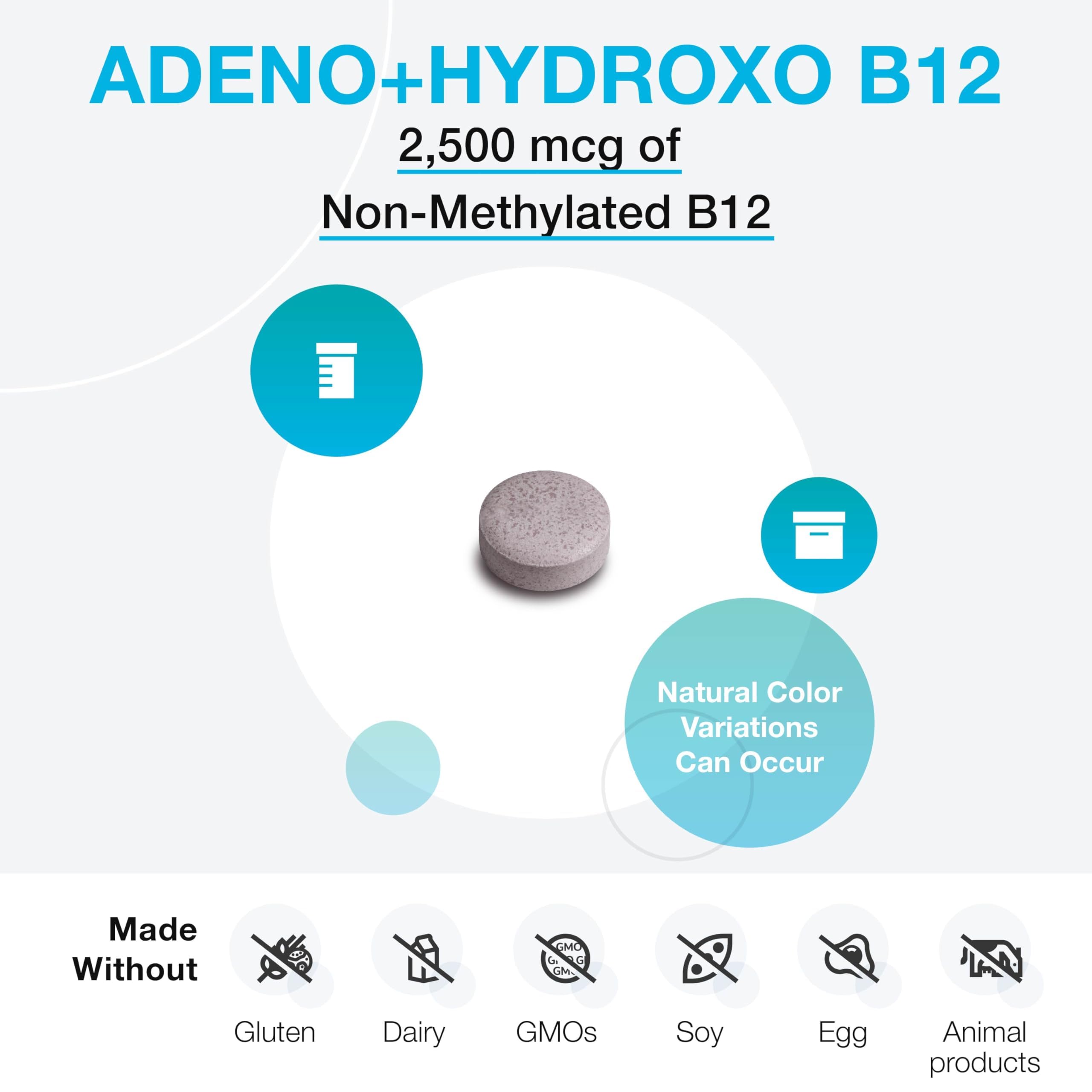 XYMOGEN B12 lozenge packaging displaying allergen-conscious formula and ingredients.