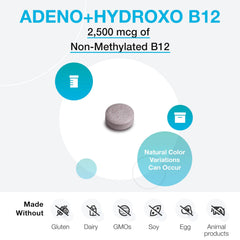 XYMOGEN B12 lozenge packaging displaying allergen-conscious formula and ingredients.