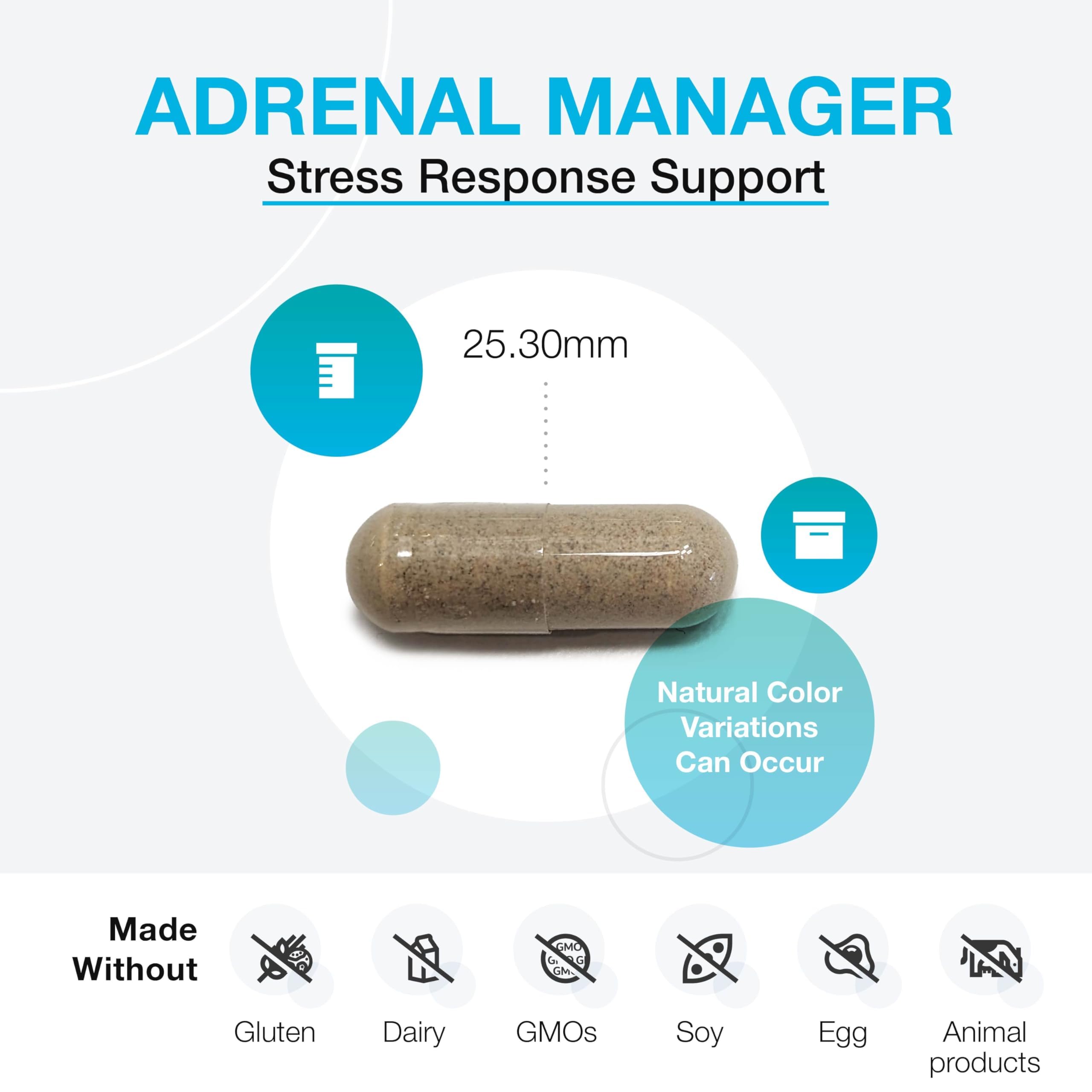 XYMOGEN Adrenal Manager rhodiola rosea extract close-up.