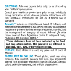 XYMOGEN Adrenaliv bottle with scoop illustrates simple daily dosing.