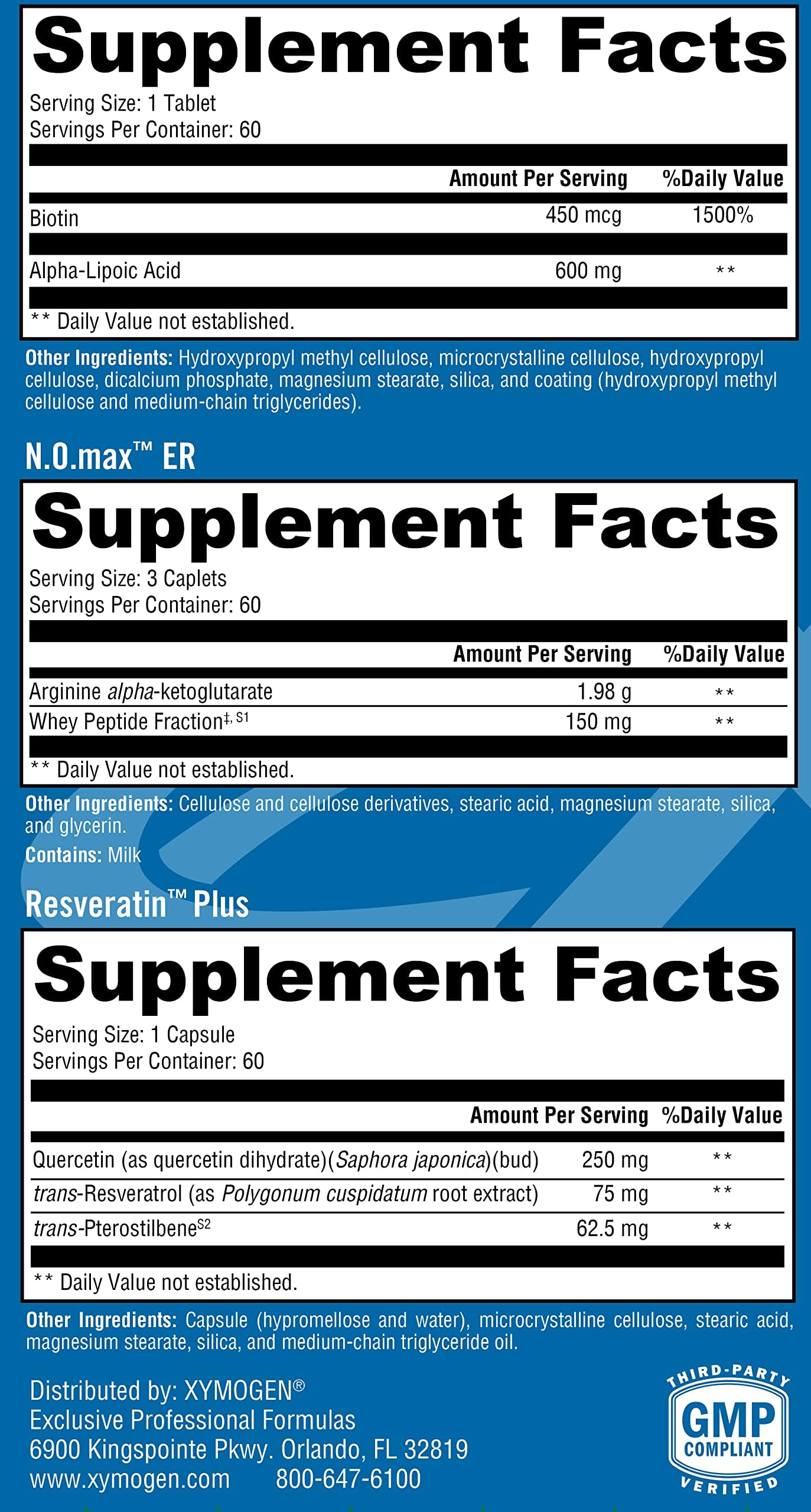 Close-up of ALAmax CR capsules from Xymogen highlighting antioxidant support
