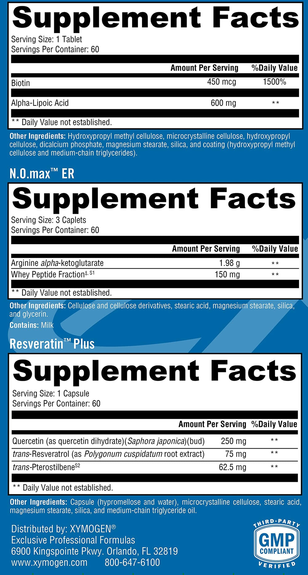 Close-up of ALAmax CR capsules from Xymogen highlighting antioxidant support