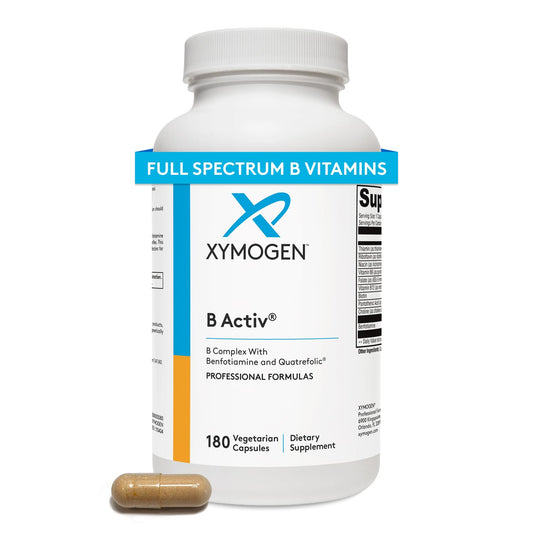 XYMOGEN B Activ capsules close-up for daily energy and mood support