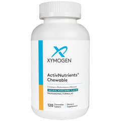 XYMOGEN Children ActivNutrients mixed berry chewables in a bottle for daily kid health