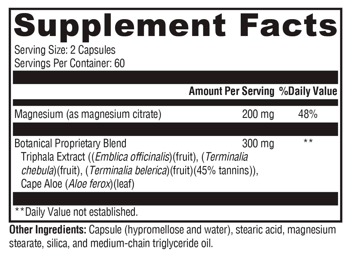 Xymogen ColonX bottle label highlights key ingredients for digestion