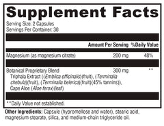 XYMOGEN ColonX nutrition label emphasizes ingredient transparency.