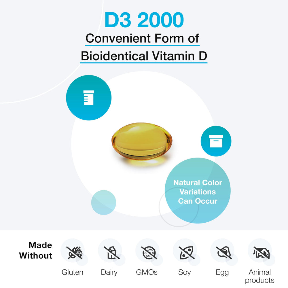 XYMOGEN D3 2000 label close-up shows clean formulation.