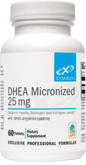 XYMOGEN DHEA 25 mg tablets bottle front for daily hormone support.