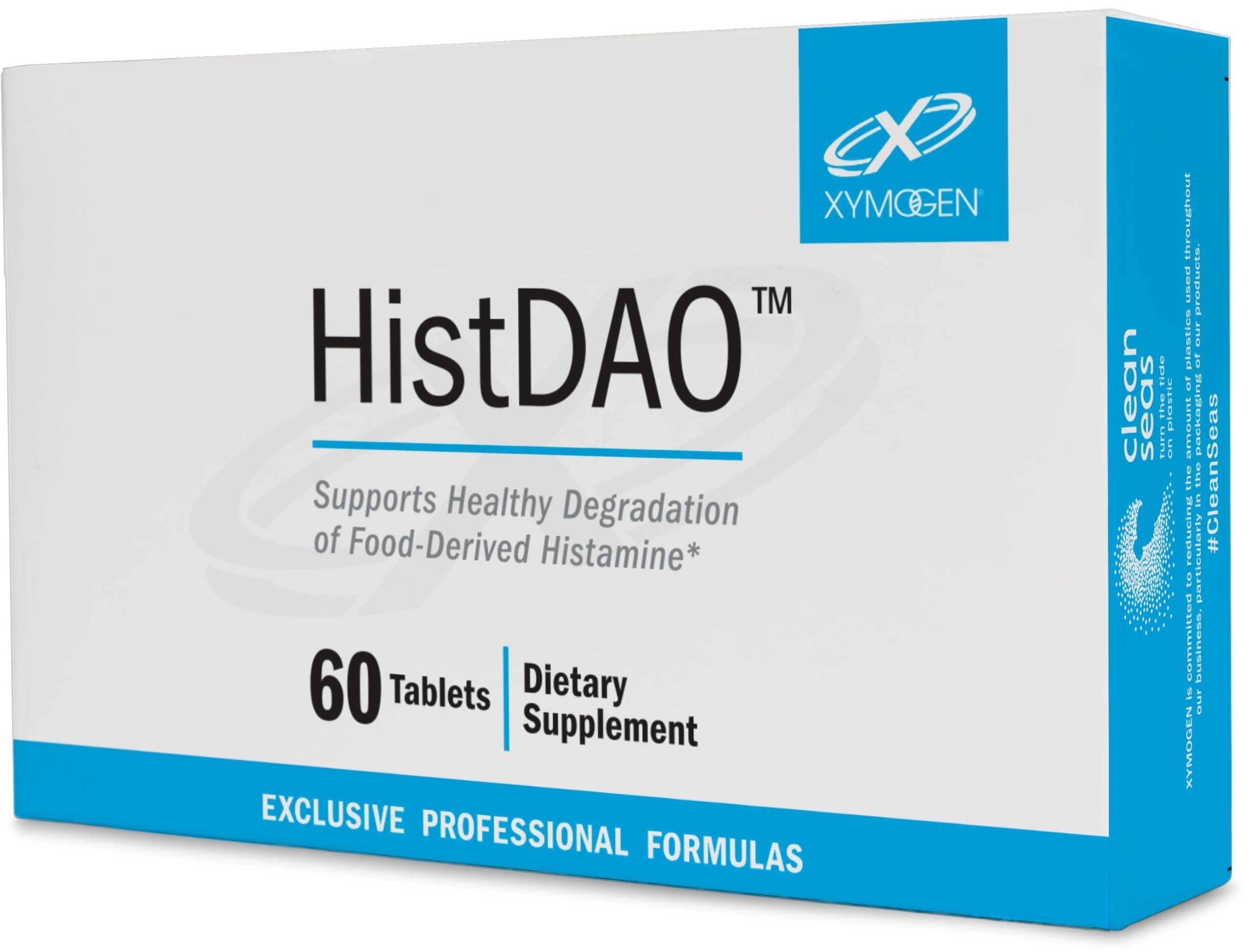 XYMOGEN HistDAO bottle front for daily digestive support.