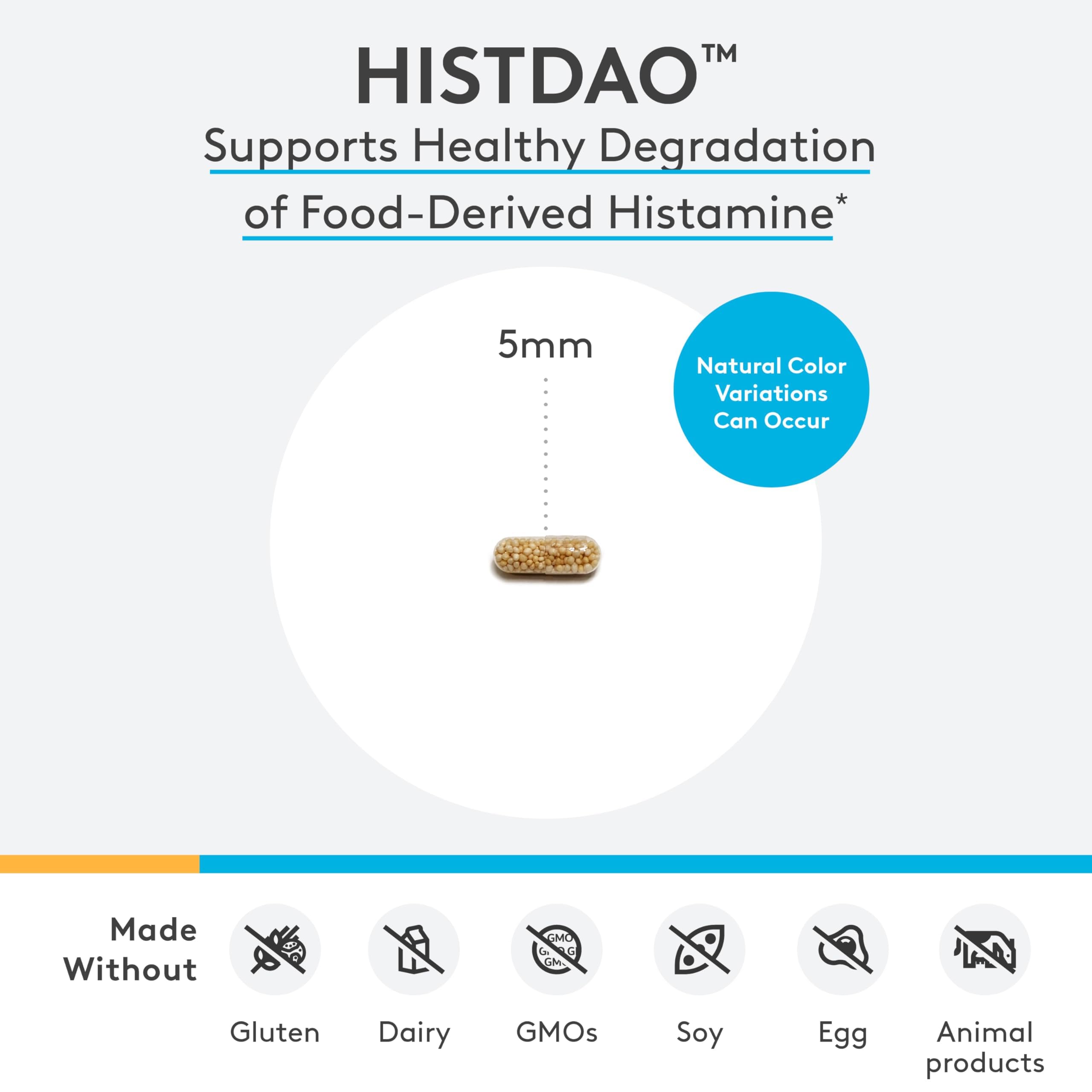 XYMOGEN HistDAO label emphasizes allergen-free formulation.