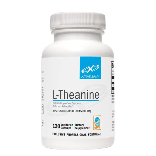 XYMOGEN L-Theanine bottle front for calm, non-drowsy support