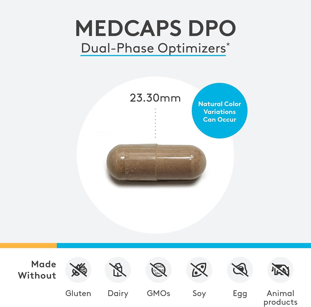 XYMOGEN Medcaps DPO label highlights milk thistle and artichoke