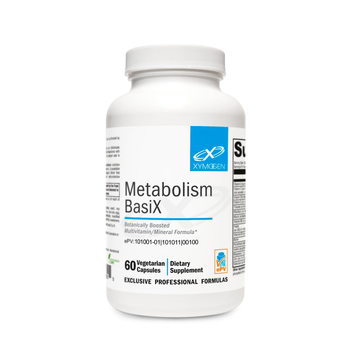 XYMOGEN Metabolism Basix bottle front for daily antioxidant support