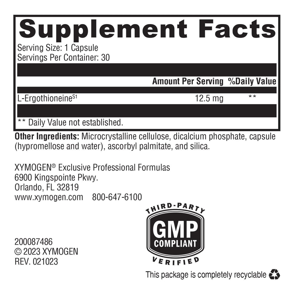 XYMOGEN MitoPrime capsules closeup for easy daily antioxidant support