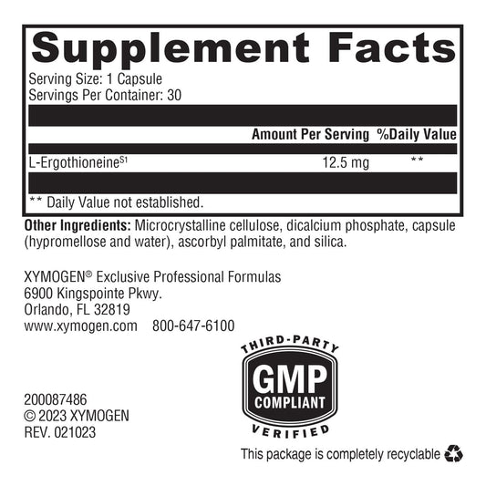 XYMOGEN MitoPrime capsules closeup for easy daily antioxidant support