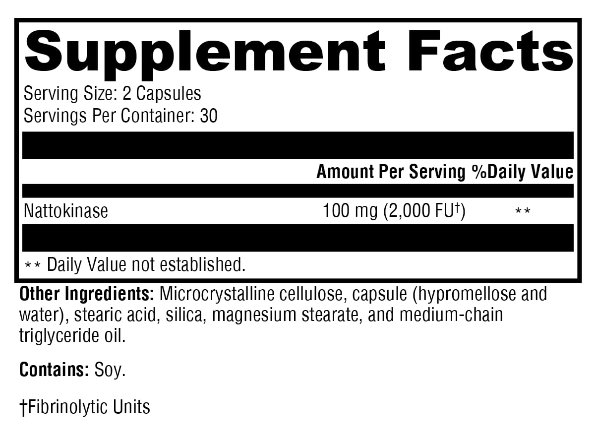 XYMOGEN Nattokinase capsules with water illustrate easy intake.