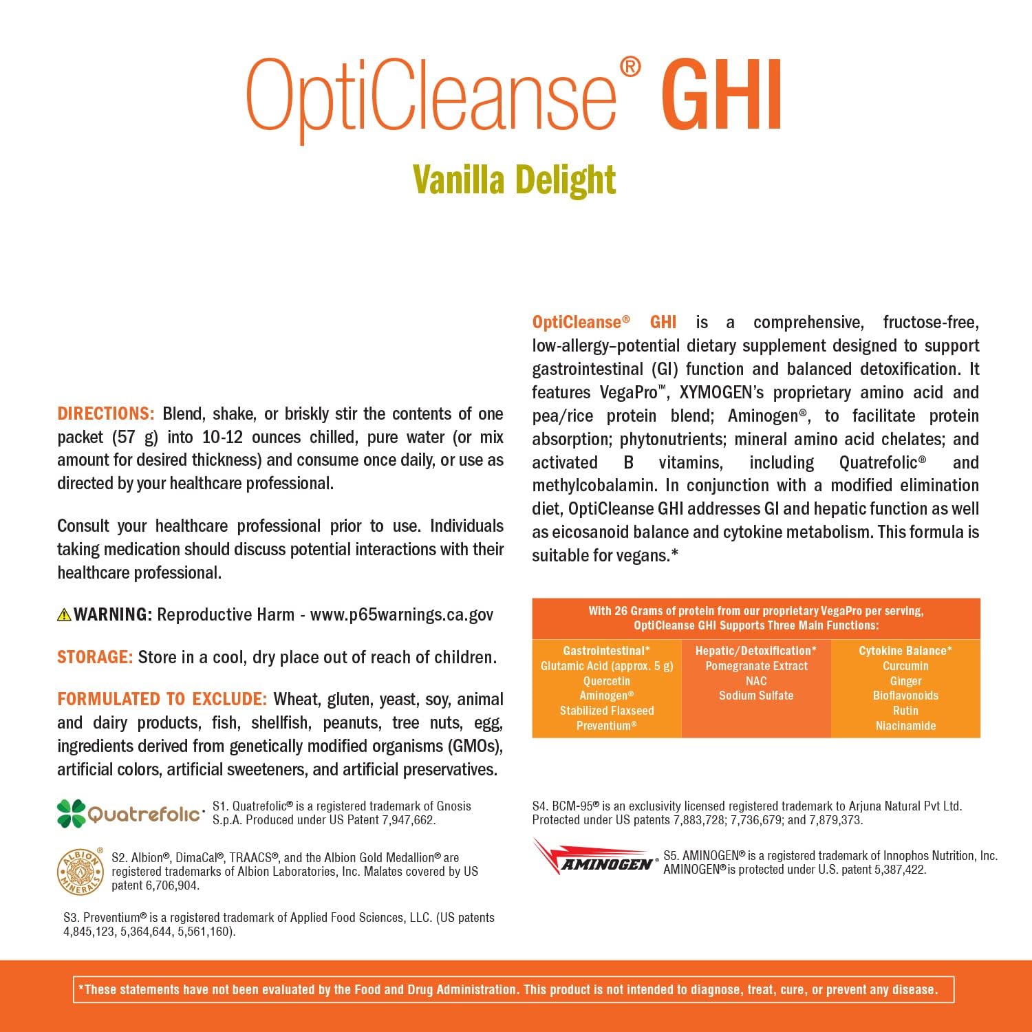 XYMOGEN OptiCleanse GHI bottle beside vegetables signals holistic health approach.