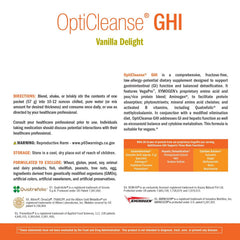 XYMOGEN OptiCleanse GHI bottle beside vegetables signals holistic health approach.