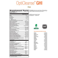 Spoon mixing OptiCleanse for gut health