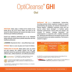 Glass of OptiCleanse shake suggesting liver support