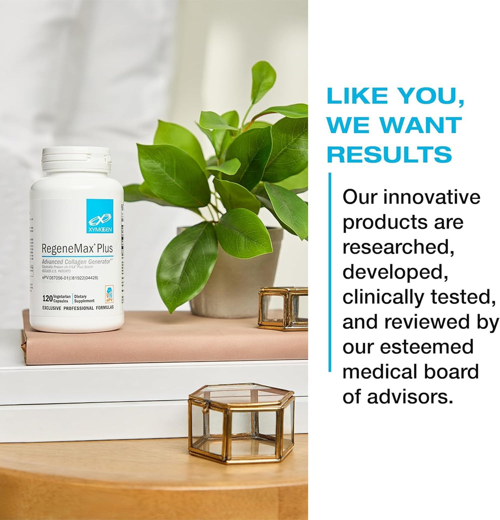 XYMOGEN OptiCleanse Plus enzyme blend ingredients illustration signals supportive digestion.