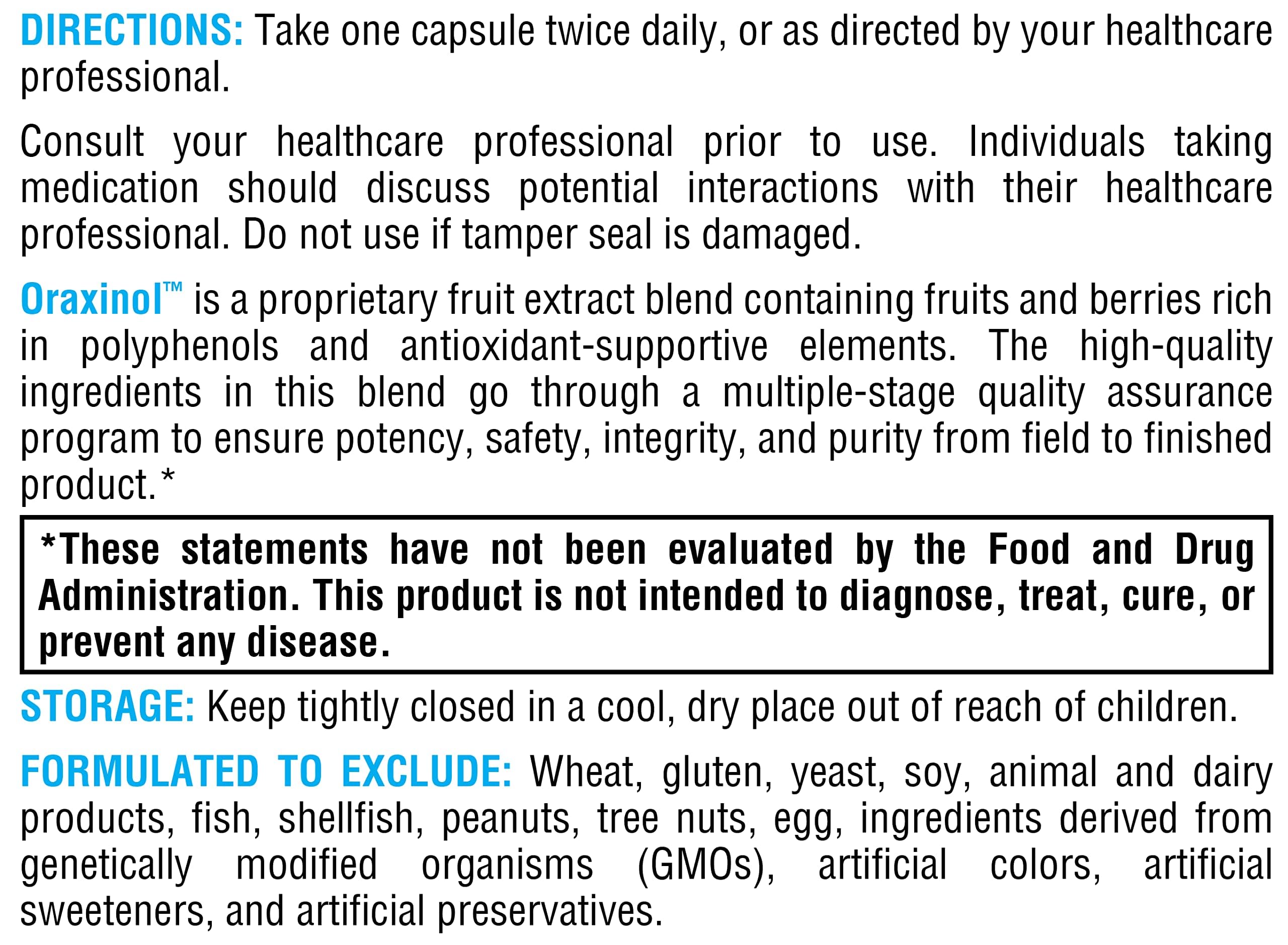 Pomegranate, grape seed, and blueberry imagery suggest polyphenol-rich benefits.
