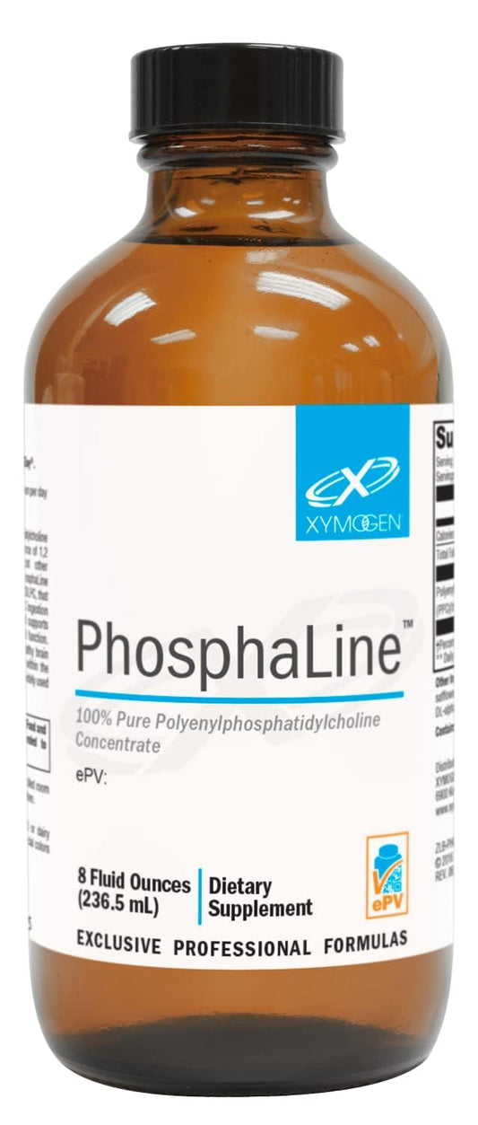 XYMOGEN PhosphaLine bottle cap seal preserves PPC purity for daily use.