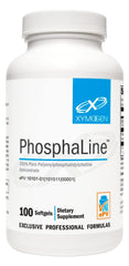 XYMOGEN PhosphaLine bottle label highlighting PPC concentrate for liver support