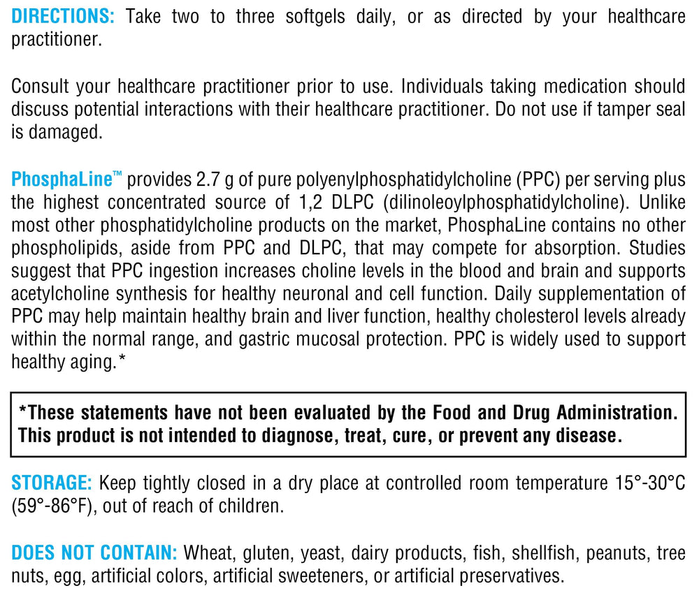 PhosphaLine sealed bottle signaling quality and freshness
