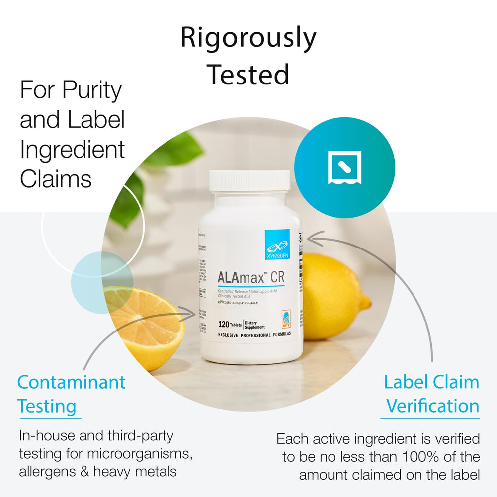 XYMOGEN Probio Defense capsules held in hand for daily routine.