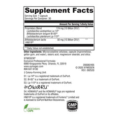 Xymogen ProbioMax Daily 30B capsules ready for daily probiotic use.