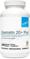 XYMOGEN Quercetin 20x Plus bottle front for daily respiratory support potential.