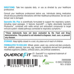 XYMOGEN Quercetin 20x Plus vegan gluten-free badge on packaging