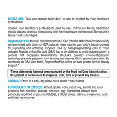 XYMOGEN RegeneMax Plus ch-OSA science graphic illustrating absorption technology.