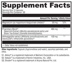 xymogen sleep & perform capsules close-up promoting nightly relaxation