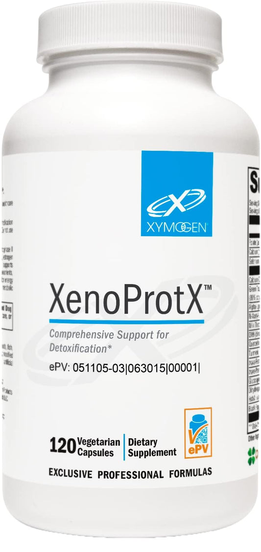 XYMOGEN XenoProtX bottle front showing detox support ingredients