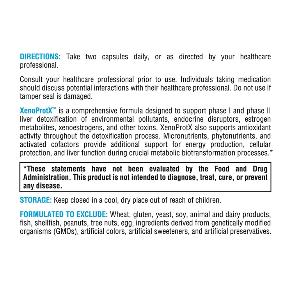 XYMOGEN XenoProtX ingredients panel highlighting DIM and NAC