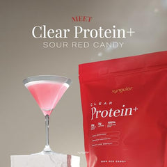 Xyngular Clear Protein+ juice-style drink ready to sip for a refreshing protein boost.