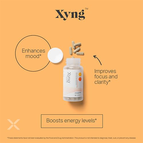 Xyngular Xyng Energy and Mood capsules closeup highlighting focus-friendly capsules.