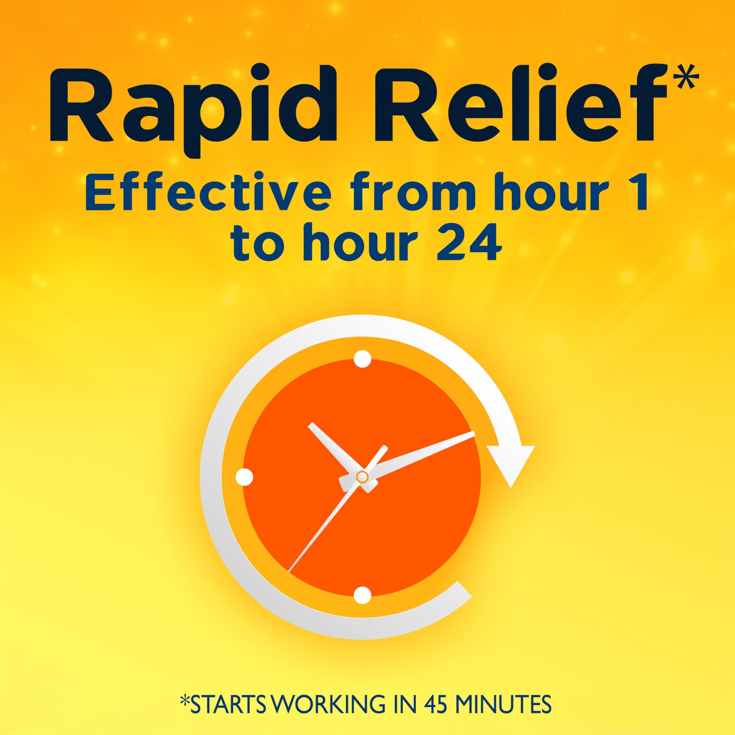 Xyzal night-use packaging indicating relief during sleep.