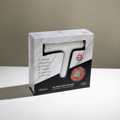 YA-MAN three-speed and heat control for diverse hair types.