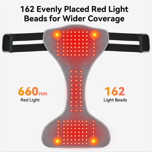 Yabuu 162-LED light therapy panel on underwear for pelvic care and comfort.