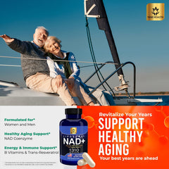 YAM Health NAD capsules close-up for easy daily intake