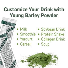 Yamakan Young Barley Grass Powder antioxidant-rich greens support calm and focus.