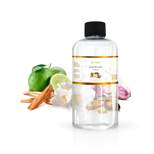 YANCY Berlin Girl fragrance oil bottle pour creates a bold, inviting aroma in any room.
