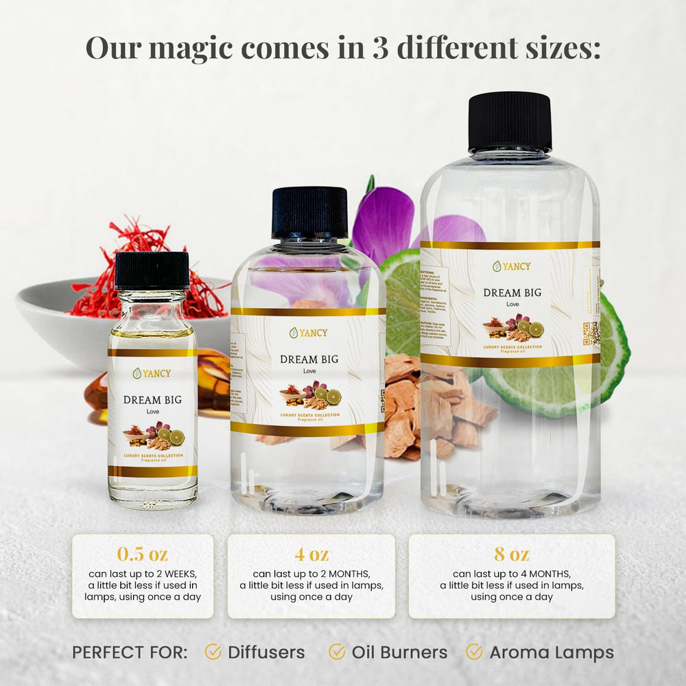 YANCY Dream Big aroma lamp scene showcasing inviting, uplifting scents