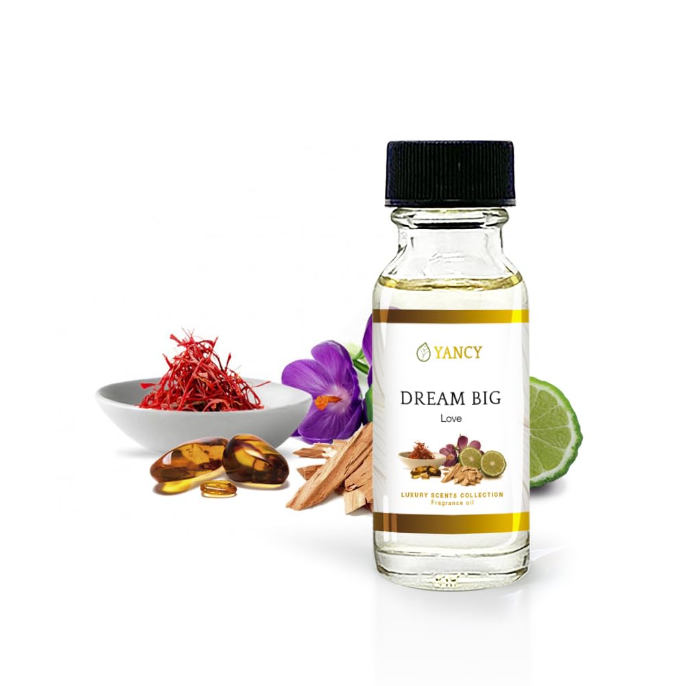 YANCY Dream Big fragrance oil bottle for diffusers boosts focus and motivation.